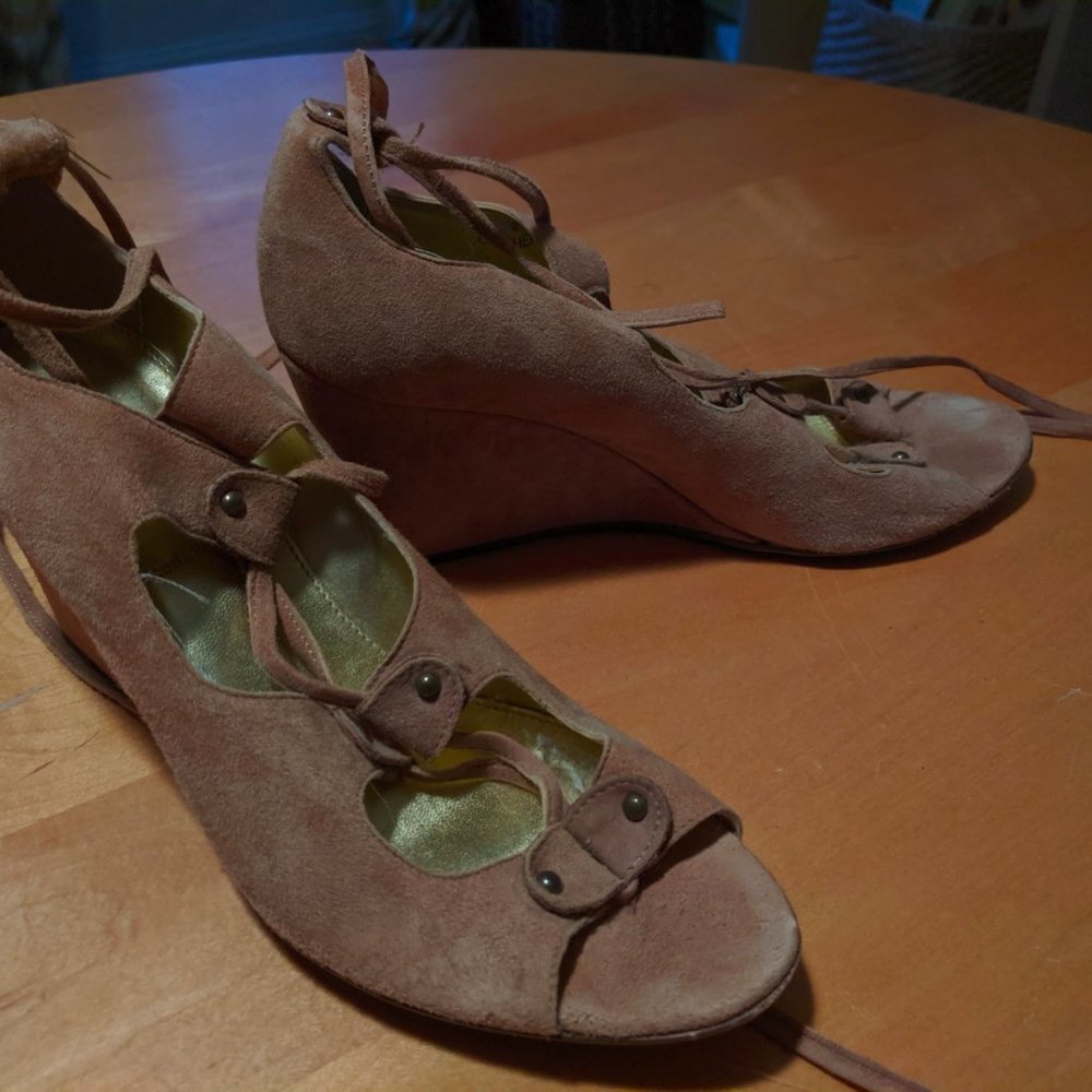 J. Crew Suede Wedge Espadrilles